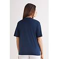 maglia manica corta in elevated cotton donna blu taglia l