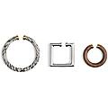 set di tre earcuff 'les bijoux d'oreille'