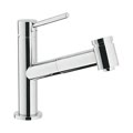 acquerelli rubinetto cucina con doccia estraibile con bocca girevole codice prod aq93117cr