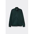 felpa tecnica con zip uomo verde taglia s