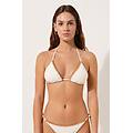 triangolo costume bicolor donna bianco 3
