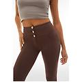 push up wr. up a vita alta in tessuto traspirante ecologico french roast donna extra small