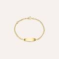 bracciale con targhetta holy oro giallo collezione holy oro giallo