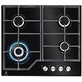 kgg64362k piano cottura 4 fuochi a gas larghezza 60 cm piano colore nero