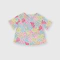 t-shirt in seersucker da bambina bianco taglia 5