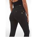pantaloni n. o. w. skinny vita bustier in tessuto tecnico nero donna xx large