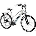 e-wave 28 bici trekking. a pedalata assistita. in alluminio. ammortizzata f. lli