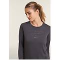 t-shirt donna manica lunga con scritta e strass forged iron donna extra large