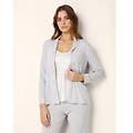maglia pigiama taglio camicia daily con tencel modal / grigio melange chiaro / xl grigio melange