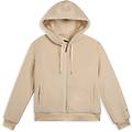 FREDDY freddy. giacca da donna in pile sherpa con cappuccio e zip felpa con cerniera ritiro gratis