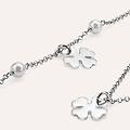 bracciale silver pearls argento rodiato perla sintentica collezione silver pearls bianco