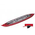canoa gonfiabile seawave rosso con pinna 044119-r (5c/11c)