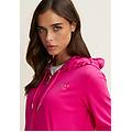 felpa zip leggera con cappuccio e dettagli floreali beetrootpurple aop ikatfuchsia donna medium