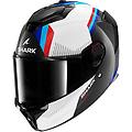 casco spartan gt pro dokhta carbon / bianco / blue blu bianco carbonio xl