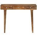 - tavolo consolle in legno massello di mango 102x30x79 cm