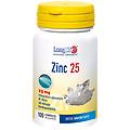 long life longlife zinc 25 mg 100 compresse