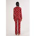 pigiama aperto davanti in modal stampa polar christmas donna rosso taglia m