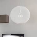 luce ambiente design lampadario design esedra bianco paralume bianco e27 ø50cm