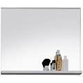 - specchio con mensola mezzo bianco vetro 60x56x10 cm