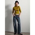 - jeans dritti in denim donna blu denim taglia 38