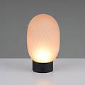 lampada da tavolo led ricaricabile facette ambra usb vetro
