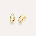 orecchini lobo claire oro giallo cubic zirconia collezione claire oro giallo