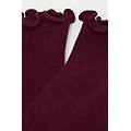 calzini a costine in cotone donna bordeaux tu