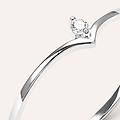 anello fantasia sophia oro bianco diamante collezione sophia misura 52 oro bianco
