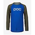 maglia essential mtb manica lunga blu verde scuro bambini 10