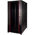 armadio rack per reti 19'' 26u 1291x800x800mm colore nero porta vetro serie eavi