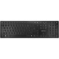 tastiera wireless rf e bluetooth azerty francese kw 9100 slim nera