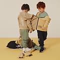 felpa aperta con cappuccio da bambino beige taglia 6