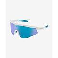 occhiali shiumba ii bianco con lenti blu