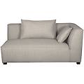 modulo angolare destro per divano in tessuto beige pluriel