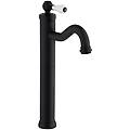 miscelatore lavabo tipo alto rubinetteria nero opaco serie tosca per piletta click clack