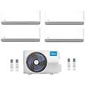 climatizzatore condizionatore quadri split inverter breezeless e 9000+9000+12000+12000 btu a++ con