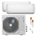 condizionatore dualsplit cristallo 2 9000+9000 btu inverter wifi 4 1kw codice prod ima1-y 27m(2)