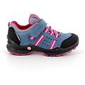 sneakers gore-tex da bambina celeste e blu con strap taglia 36
