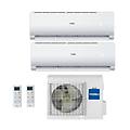 climatizzatore condizionatore dual split inverter geos plus r-32 12000+12000 con 2u50meffra wifi