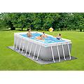 piscina fuori terra tubolare prisma grigio l int 3. 76 x 1. 78 m
