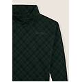 felpa comfort fit fantasia all-over con fondo sovrapposto deep forest-pine check allover donna extra