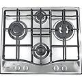 ariston pcn 642 t/ix/har piano cottura acciaio inossidabile da incasso 60 cm gas 4 fornello(i)