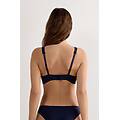 reggiseno a triangolo lara in cotone donna blu taglia 1b
