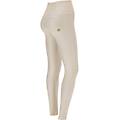 pantaloni push up wr. up vita alta superskinny similpelle white sand donna medium