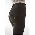 jeans wr. up in navetta con vita altissima stile bustier jeans nero-cuciture in tono donna extra