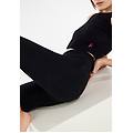 push up wr. up capri vita alta zip invisibile in jersey nero donna xxs