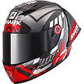 casco race-r pro gp 06 replica zarco winter test carbon / chrom / rosso grigio rosso carbonio xs