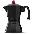 cafetera italica black moments 12t moka alluminio nero