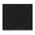 ch 64 xb ch 64 xb piano cottura elettrico 4 fuochi 60 cm vetroceramica colore nero