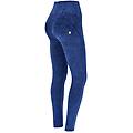 pantaloni push up wr. up superskinny vita alta effetto bleached navy peony donna xxs